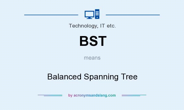 What does BST mean? It stands for Balanced Spanning Tree