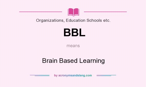 What does BBL mean? It stands for Brain Based Learning