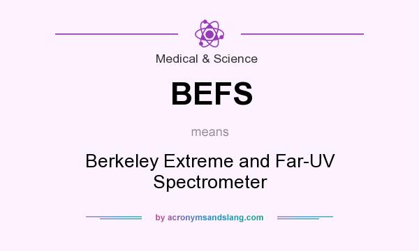 What does BEFS mean? It stands for Berkeley Extreme and Far-UV Spectrometer