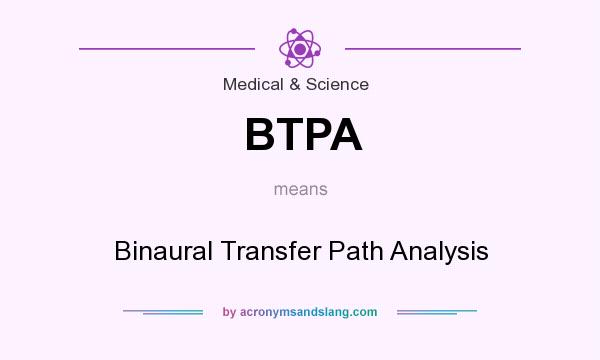 What does BTPA mean? It stands for Binaural Transfer Path Analysis