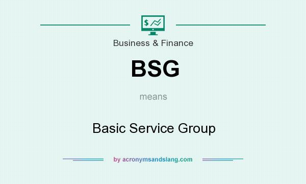 What does BSG mean? It stands for Basic Service Group