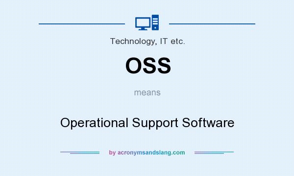 What does OSS mean? It stands for Operational Support Software