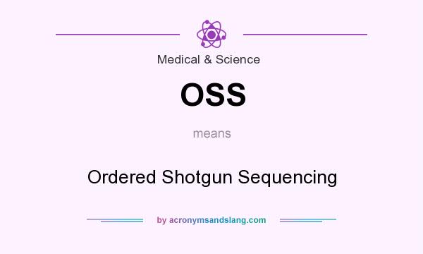 What does OSS mean? It stands for Ordered Shotgun Sequencing