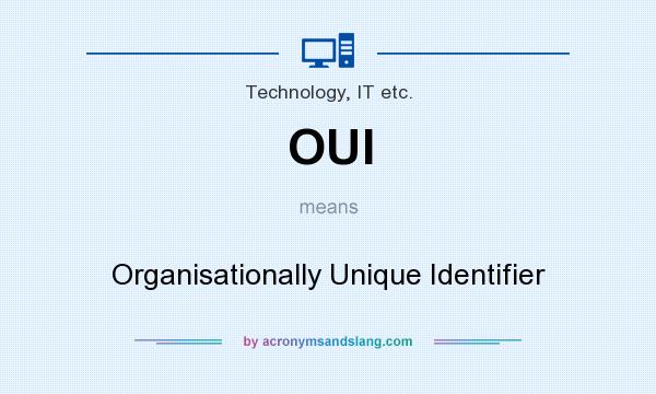 What does OUI mean? It stands for Organisationally Unique Identifier