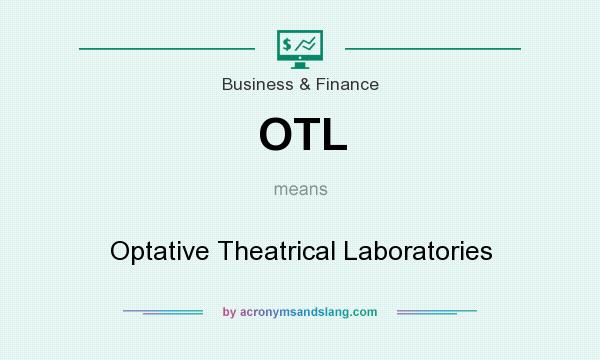 What does OTL mean? It stands for Optative Theatrical Laboratories
