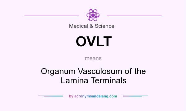 What does OVLT mean? It stands for Organum Vasculosum of the Lamina Terminals