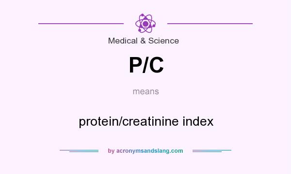 What does P/C mean? It stands for protein/creatinine index
