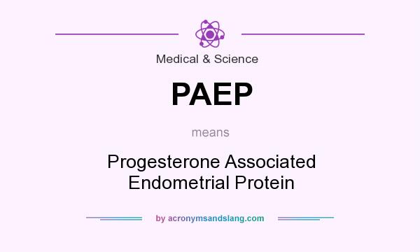 What does PAEP mean? It stands for Progesterone Associated Endometrial Protein