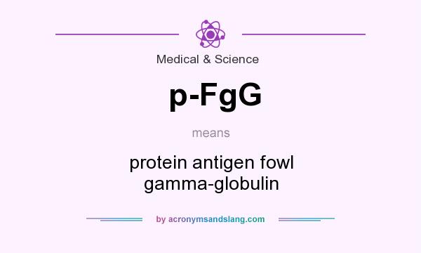 What does p-FgG mean? It stands for protein antigen fowl gamma-globulin