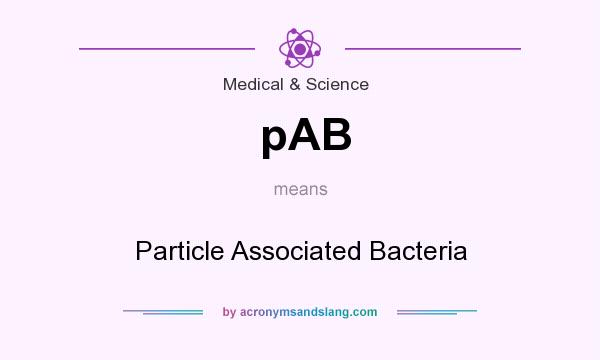 What does pAB mean? It stands for Particle Associated Bacteria