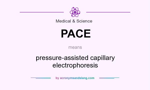What does PACE mean? It stands for pressure-assisted capillary electrophoresis