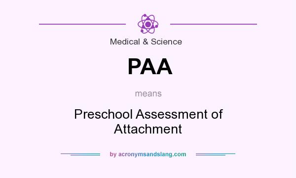What does PAA mean? It stands for Preschool Assessment of Attachment