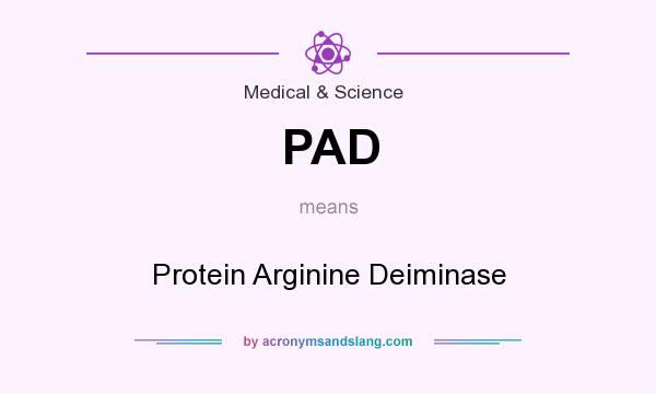 What does PAD mean? It stands for Protein Arginine Deiminase