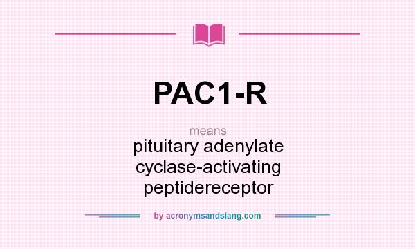 What does PAC1-R mean? It stands for pituitary adenylate cyclase-activating peptidereceptor