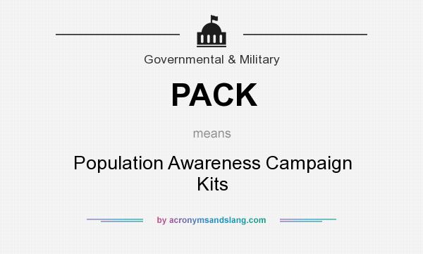 What does PACK mean? It stands for Population Awareness Campaign Kits