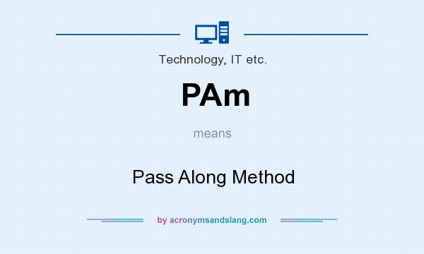 What does PAm mean? It stands for Pass Along Method