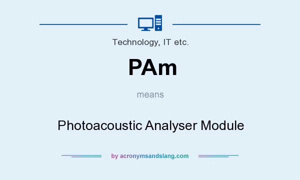 What does PAm mean? It stands for Photoacoustic Analyser Module
