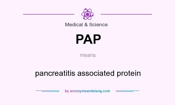 What does PAP mean? It stands for pancreatitis associated protein