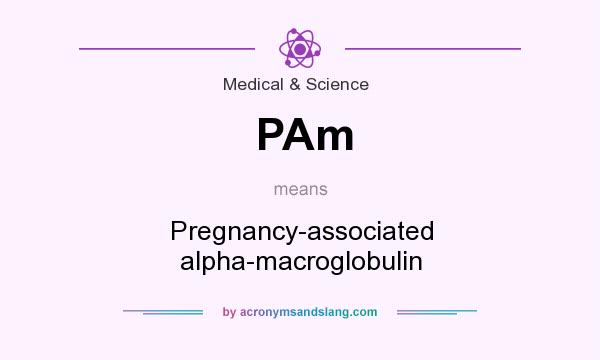 What does PAm mean? It stands for Pregnancy-associated alpha-macroglobulin