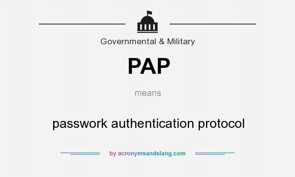 What does PAP mean? It stands for passwork authentication protocol