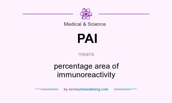What does PAI mean? It stands for percentage area of immunoreactivity