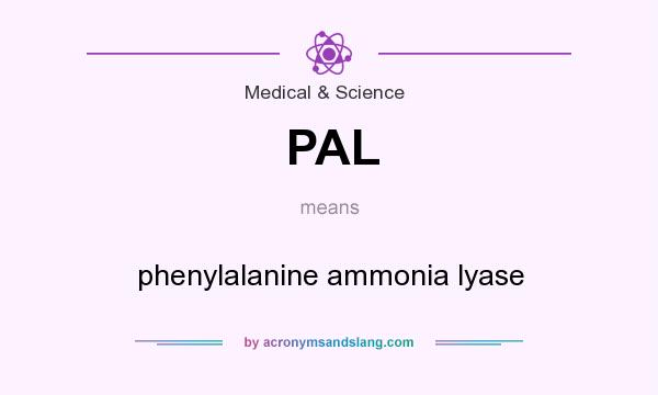 What does PAL mean? It stands for phenylalanine ammonia lyase
