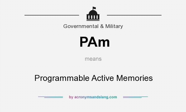 What does PAm mean? It stands for Programmable Active Memories
