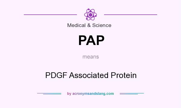 What does PAP mean? It stands for PDGF Associated Protein