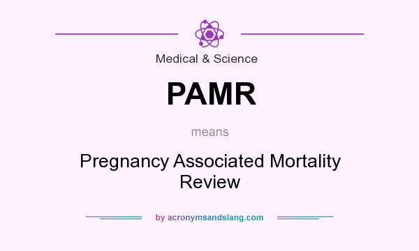 What does PAMR mean? It stands for Pregnancy Associated Mortality Review