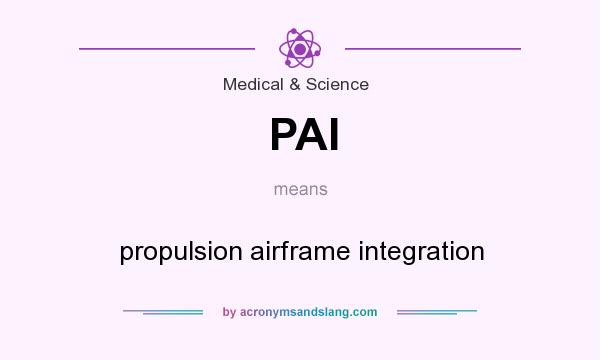 What does PAI mean? It stands for propulsion airframe integration
