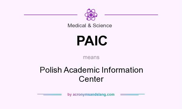 What does PAIC mean? It stands for Polish Academic Information Center