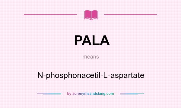 What does PALA mean? It stands for N-phosphonacetil-L-aspartate