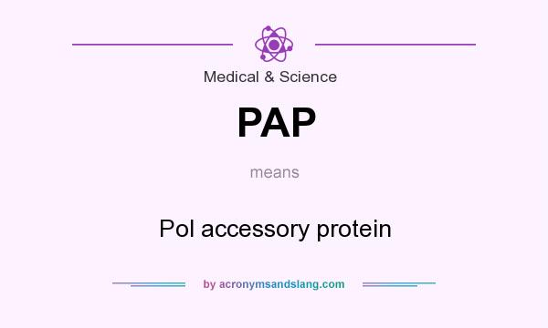 What does PAP mean? It stands for Pol accessory protein