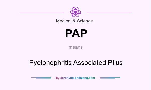 What does PAP mean? It stands for Pyelonephritis Associated Pilus