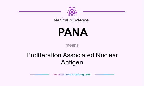 What does PANA mean? It stands for Proliferation Associated Nuclear Antigen