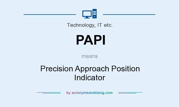 What does PAPI mean? It stands for Precision Approach Position Indicator