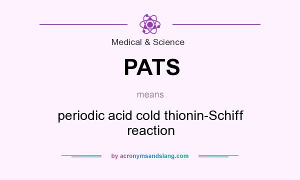 What does PATS mean? It stands for periodic acid cold thionin-Schiff reaction