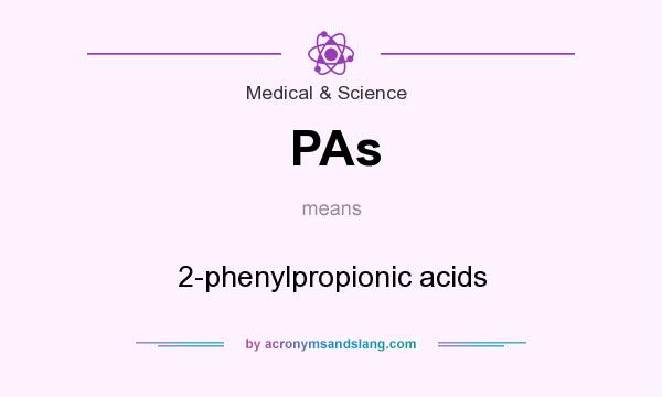 What does PAs mean? It stands for 2-phenylpropionic acids