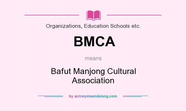 What does BMCA mean? It stands for Bafut Manjong Cultural Association