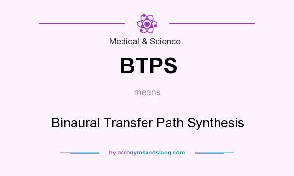 What does BTPS mean? It stands for Binaural Transfer Path Synthesis