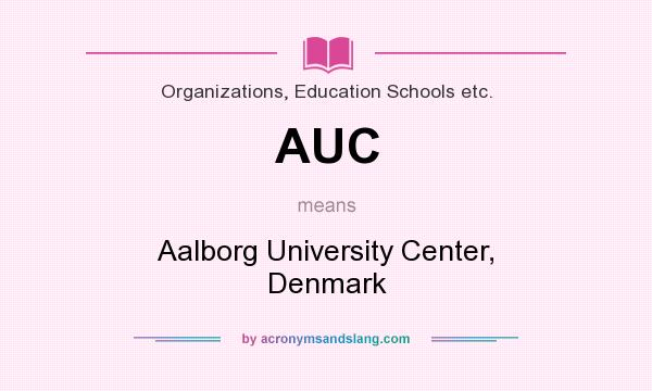 What does AUC mean? It stands for Aalborg University Center, Denmark