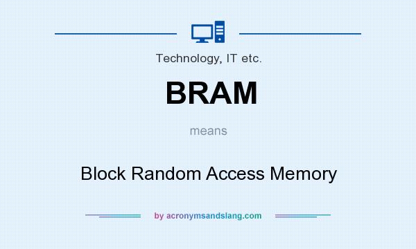 What does BRAM mean? It stands for Block Random Access Memory