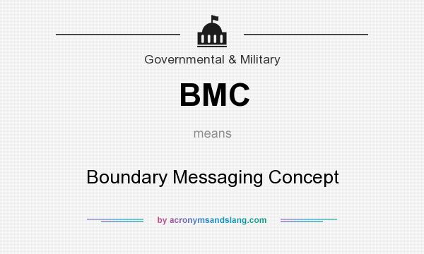 What does BMC mean? It stands for Boundary Messaging Concept