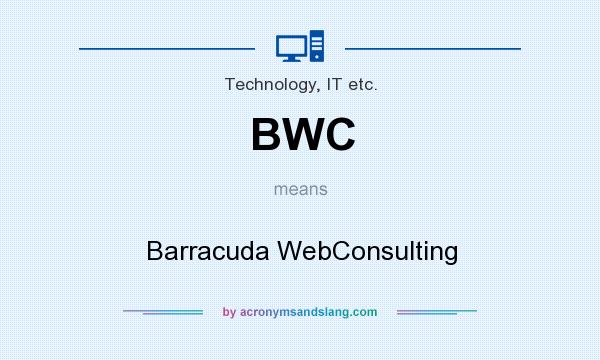 What does BWC mean? It stands for Barracuda WebConsulting
