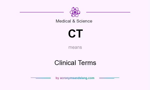 What does CT mean? It stands for Clinical Terms