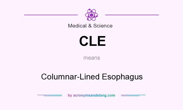 What does CLE mean? It stands for Columnar-Lined Esophagus