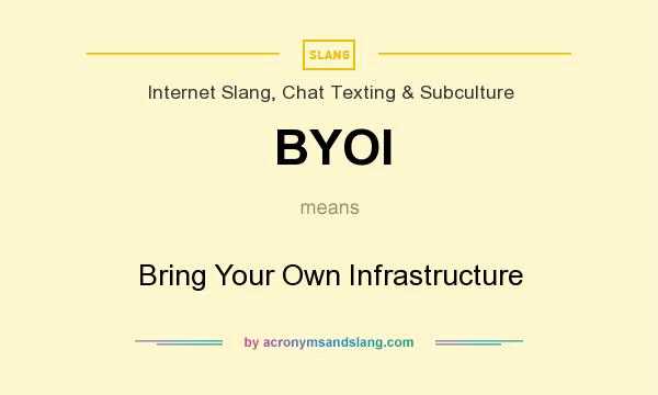 What does BYOI mean? It stands for Bring Your Own Infrastructure