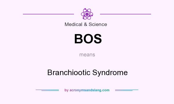 What does BOS mean? It stands for Branchiootic Syndrome