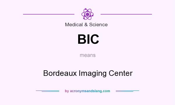 What does BIC mean? It stands for Bordeaux Imaging Center