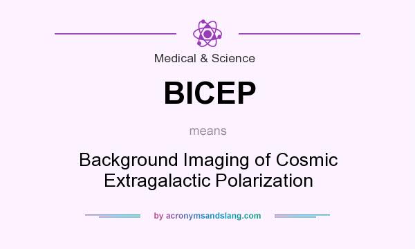 What does BICEP mean? It stands for Background Imaging of Cosmic Extragalactic Polarization